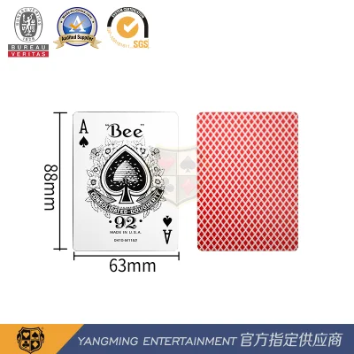 Красно-голубая покерная карта 310г черная бумага с сердечником американская оригинальная таблица казино